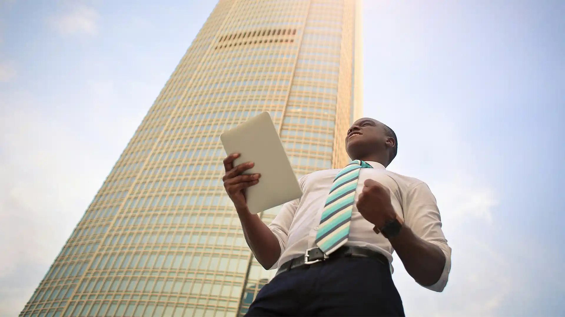 African man in business attire.