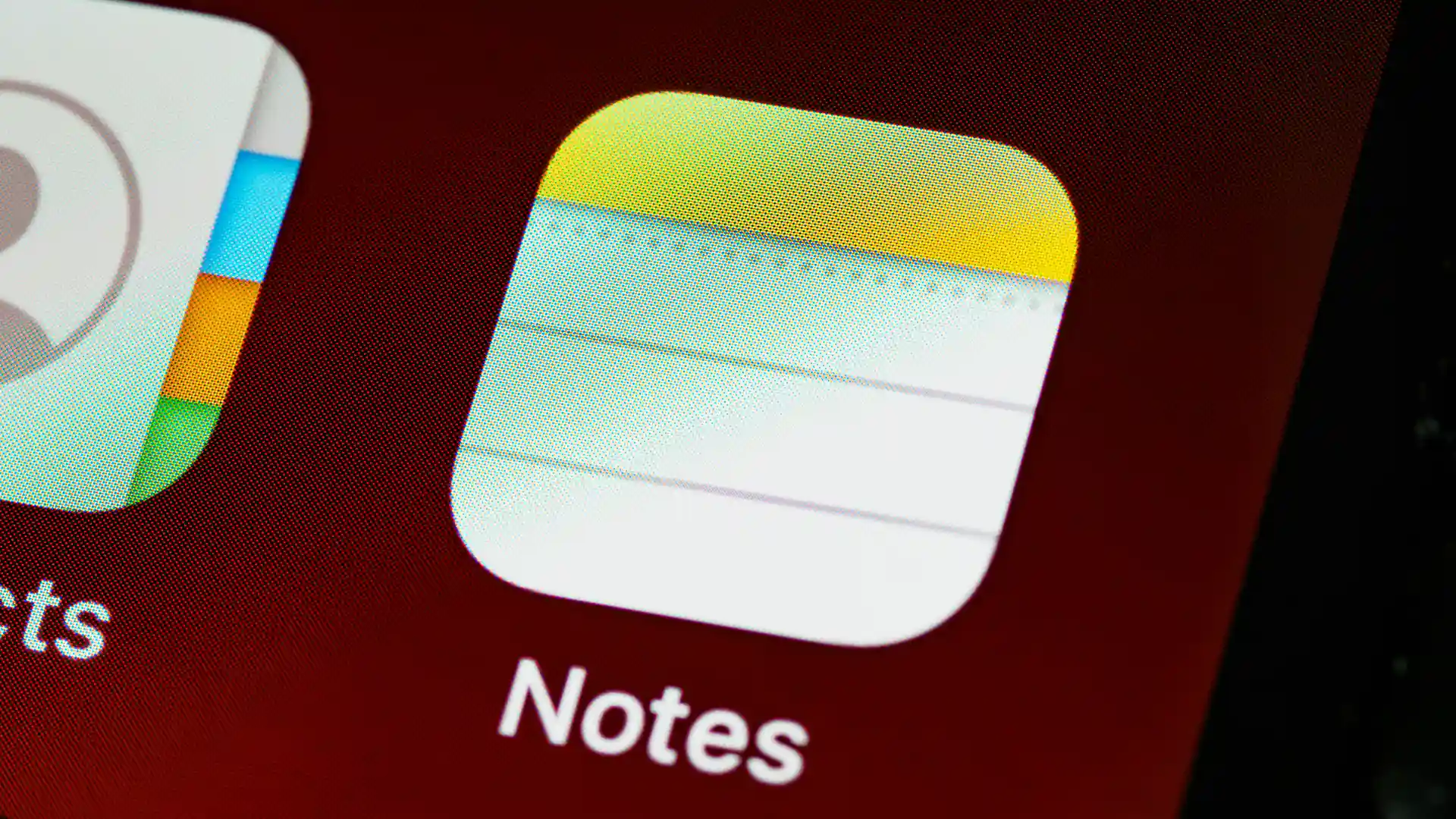 Notes app.