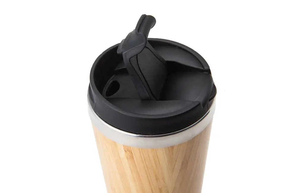 Bamboo coffee cup.